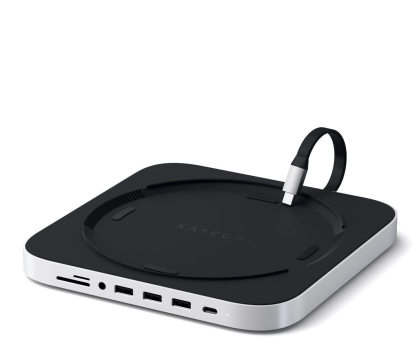 Hub USB Satechi Aluminum Hub Mac Mini (USB-C, 3xUSB-A, micro/SD) (silver)